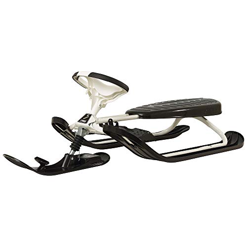 Trenó STIGA Snowracer Supreme GT (Branco - 120 x 80 cm) Stiga - Trenós - sistema de esqui curvo, bobinadora automática, manípulo BMX, luvas