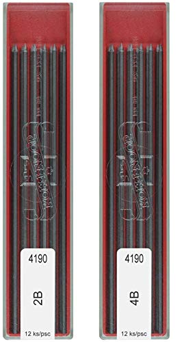 Lápis Graphite Koh-i-noor 2B e 4B (Recondicionado Como Novo) Koh-I-Noor - Minas de lápis e recargas - graphite, koh-i-noor, 2B, 4b, desenho, esboço