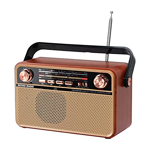 Rádio AM SW FM RADIO VINTAGE RETRO PORTÁTIL TOWEAR - Áudio - am/fm, portátil, sintonizador digital, bluetooth