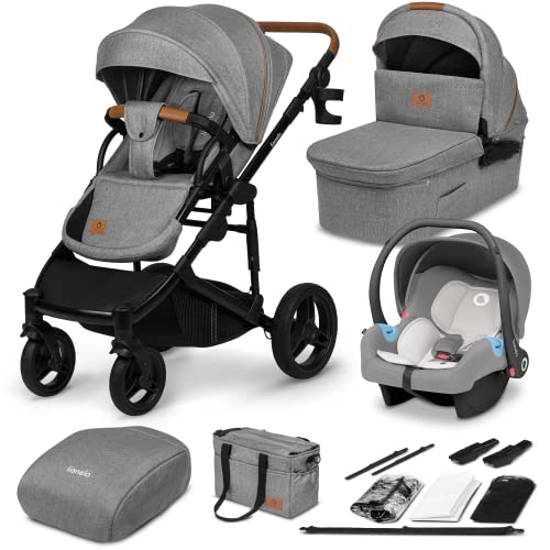Carrinho de Bebé Individual LIONELO Mari Tour Grey LIONELO - Móveis para bebês e crianças pequenas - individual, turquesa, lionelo