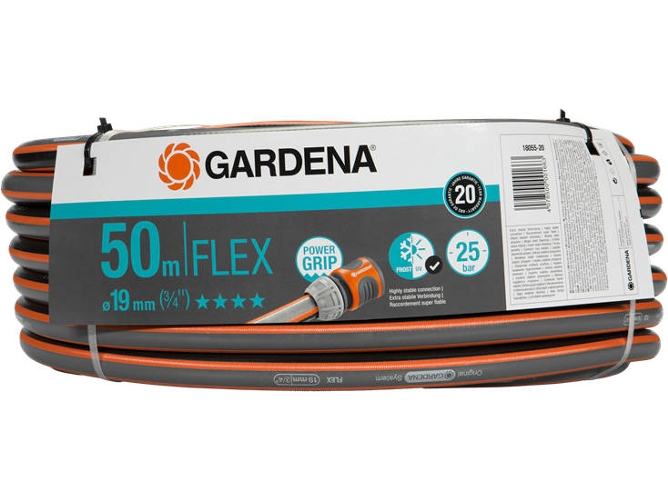 Mangueira GARDENA 18055-20 (Cinzento - 50m) Gardena - Mangueiras de jardim - 50 m, 19 mm, 25 bar, UV resistente