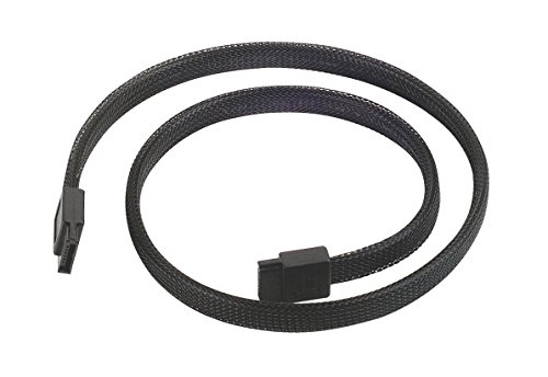 Cabo de Dados SILVERSTONE (SATA - 30 cm - Preto) Silverstone - Cabos de armazenamento e transferência de dados - sata, 30 cm, preto, anti-emf