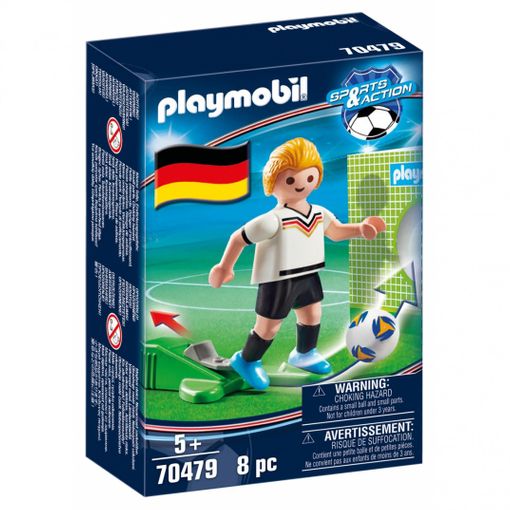 Playmobil Sports & Action 70479 Jogador de Futebol da Alemanha PLAYMOBIL - Conjuntos de brinquedos - futebol, jogador, alemanha, uniforme, bola
