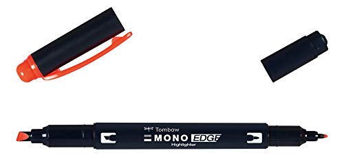 Marcador TOMBOW 2 Pontas Monocromo Fluorescente Coral Tombow - Marcadores e marcadores de texto - 2 pontas, monocromo, fluorescente, coral