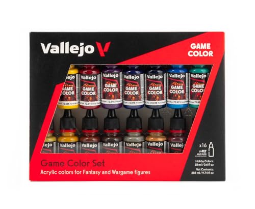 Conjunto de Tinta para Pintar por Numéro Vallejo 40038 Vallejo - Materiais de arte e artesanato - conjunto, tinta, pintar, número