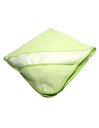 Toalha Puralgo 2 em 1 com Gorro Verde ALGODONEA. - Toalhas de banho e panos de limpeza - 2 em 1, gorro verde, macia, fácil de lavar