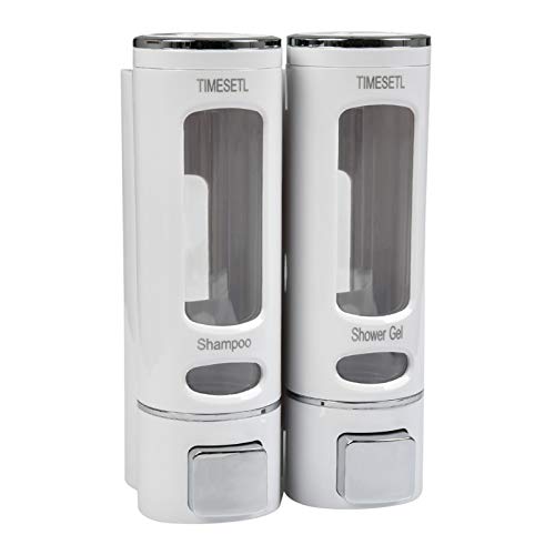 Dispensadores de Sabonete 400Ml X2 Time Set TIMESETL - Dosadores de sabão e loção - dispensador, sabonete, 400ml, duplo, pressão, limpeza