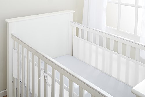 Forra para Berço BREATHABLEBABY Classic (Branco) BREATHABLE BABY UK LIMITED - Móveis para bebês e crianças pequenas - proteção, breathable, poliéster, lavável