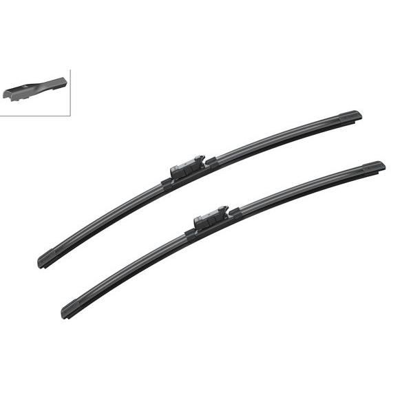 Conjunto de 2 Escovas Limpa-Para-Brisas BOSCH A798S Bosch - Peças e acessórios para janelas de veículos automotores - plástico, 25 cm, preto