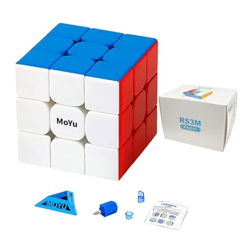 Cubo de Velocidade TUNJILOOL MOYU RS3M (Idade mínima recomendada: 6 anos) TUNJILOOL - Quebra-cabeças mecânicos - cubo de velocidade, 3 faces, 6 cores, 6 anos