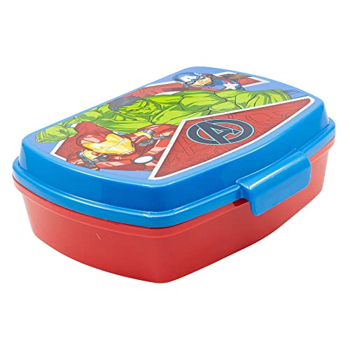 Sandwichera Marvel Avengers Heralic Army Rectangular Stor - Lancheiras e sacos - sanduicheira, marvel avengers, herálico, reutilizável, BPA livre