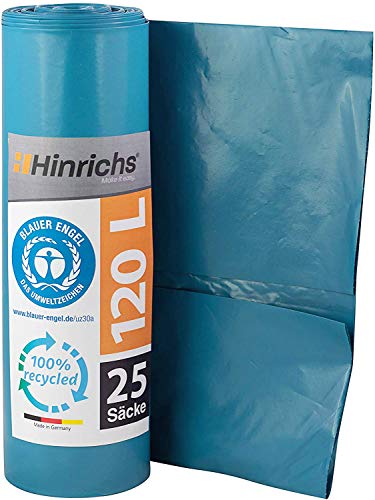 Sacos para Resíduos HINRICHS 120 L (Azul) Hinrichs - Sacolas de lixo - 120 L, azul