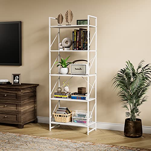Estante YITAHOME 5 Níveis (Branco - 100x30x110cm) YITAHOME - Estantes e prateleiras de pé - 5 níveis, branco, 100x30x110cm