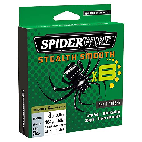 Linha de Pesca SPIDERWIRE Stealth Smooth Camo SPIDERWIRE - Linhas de pesca e líderes - microfibra, silencioso, 8 fios, águas profundas