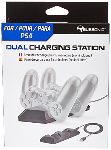 Carregador de Comandos SUBSONIC Dualshock 4 SUBSONIC - Adaptadores de energia e carregadores - dualshock, ps4
