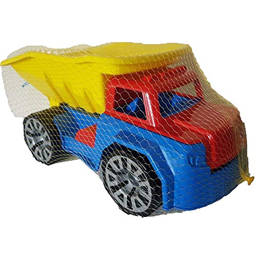 Brinquedo de Praia BLUE SKY Camião Volquete Maxi MGM - Brinquedos - rodas duplas, compartimentos, volante, cinto de segurança