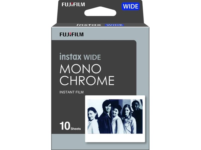 Fujifilm Instax Wide Monocromático (10 folhas) Fujifilm - Filme de câmera - monocromático, 10 folhas, vintage, paisagens