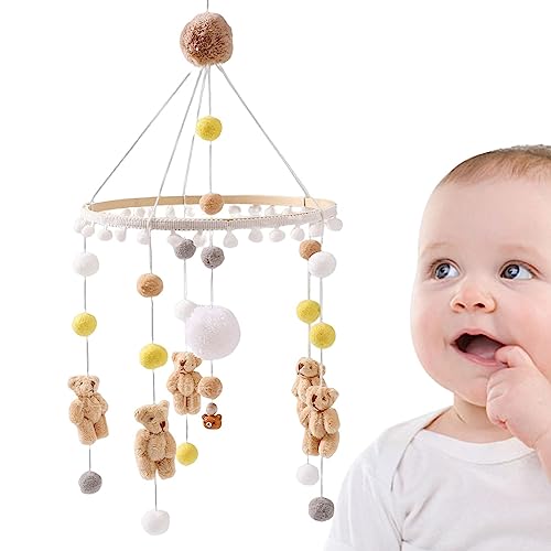 Móbile de Berço com Campainha de Ventoinha de Madeira Teksome - Móveis para bebês e crianças pequenas - campainha, ventoinha, madeira