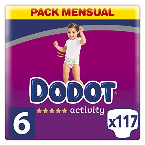 Fraldas de Diaper DODOT (Tam: 6 - 17 kg) DODOT - Fraldas - 100% algodão, conforto bebé, alças resistentes, absorção extra