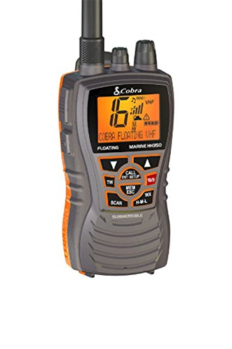 Rádio de VHF Cobra MR HH350 EU (Piscina, Saúde e Beleza) Storesaver - Rádios bidirecionais - 6 watt, canais internacionais, bateria recarregável, azul