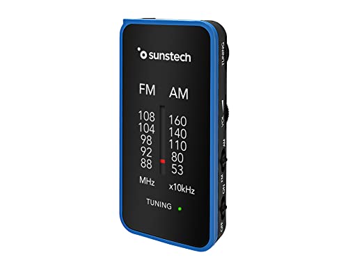 Rádio SUNSTECH RPC6 FM/AM (Azul - Digital - AM/FM - Pilhas) SUNSTECH - Radios - azul, digital, am/fm, pilhas