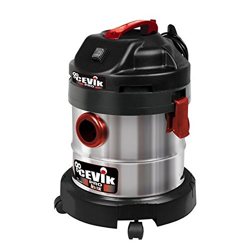 Aspirador de pó e água CEVIK PRO20X (20 L - 1250 W) Cevik - Aspiradores - 20 l, 1250 W, secado e úmido, esvaziamento contínuo
