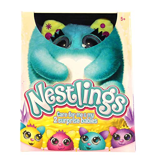 Peluche INTERACTIVE NESTLINGS Azul (Idade Mínima Recomendada: 3 anos) Goliath - Brinquedos robóticos - interativa, mudanças de humor, nascimento, criação