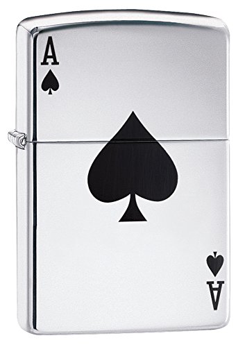 Isqueiro de Fósforo Zippo Ass Of Spades (Prateado) Zippo - Acessórios de fumar - fósforo, zippo, prateado