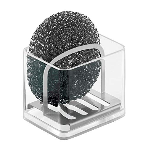 Suporte para Esponja MDESIGN 2 em 1 (Transparente) mDesign - Armazenamento e organização - suporte, esponja, transparente