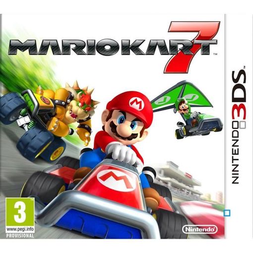 Jogo Nintendo Mario Kart 7 (Nintendo 3DS) Nintendo - Software de jogos de vídeo - nintendo 3ds, mario kart 7, personalização, controlos giroscópicos