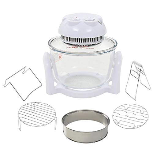 Forno de Ar Quente VidaXL com Extensão de Alumínio | 10 L - Preto (Pequeno Almoço) vidaXL - Eletrodomésticos de cozinha - ar quente, extensão alumínio, 10 L, preto