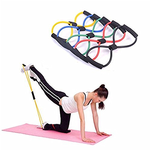 Tubo de Resistência com Fita Elástica (Multicor) Unicoco - Bandas de exercício - fita elástica, multicor