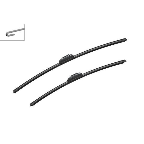 Conjunto de 2 Escovas Limpa-Para-Brisas BOSCH AR725S Bosch - Peças e acessórios para janelas de veículos automotores - preto, plástico, limpa-para-brisas
