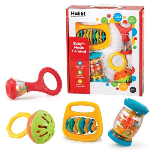 Jogo Didático HALILIT (0.5 anos - 6 meses) BSM - Móveis para bebês e crianças pequenas - instrumentos musicais, 0.5 anos, 6 meses, sentido do ritmo