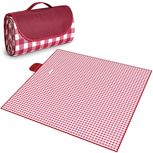 Toalha de Praia LARKUMIO Impermeável (Vermelho - 200 x 200 cm) Larkumio - Toalhas de praia - impermeável, 200 x 200 cm, vinil de alta densidade