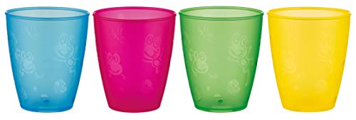 Conjunto de 4 Garrafas NUBY (Plástico - Transparente) Nuby - Copos - 4 garrafas, transparentes, 300ml, plástico