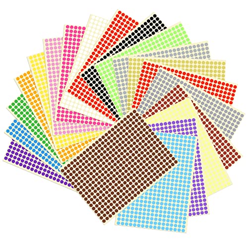 Autocolantes MIKIHAT (6 mm - 20 Unidades) Mikihat - Enfeites e acabamentos - autocolantes, mikihat, 6 mm, 20 unidades, etiquetas, personalizadas
