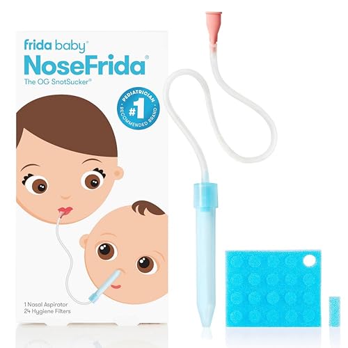 Aspirador Nasal FRIDA BABY The Snotsucker Nasalprodukter - Cuidados respiratórios - aspirador nasal, fácil de usar, tubo grande, remoção de muco