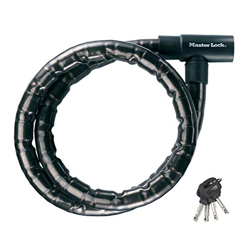 Cadeado de Bicicleta MASTER LOCK 8218EURDPS Master Lock - Fechaduras e chaves - fecho a chave, anti-corte, aço articulado, vinil