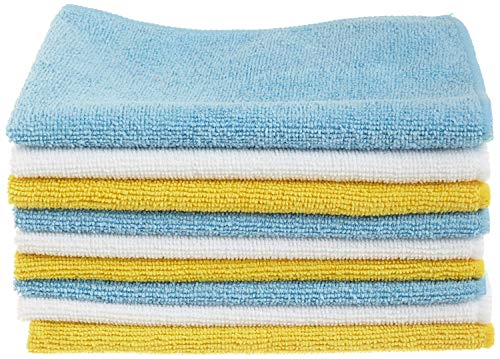 Toalhitas para Ecrãs de Vidro Temperado AMZBASICS AmazonBasics - Limpeza de eletrônicos - microfibra, absorbente, reutilizável, não abrasivo