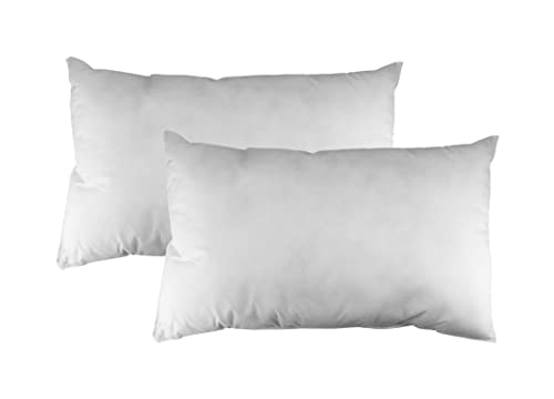 Almofada para Cama HOMCOM 02-0407 (40 x 70 cm) Hanselhome - Material de enchimento e acolchoamento - tecido, fibra de poliéster, lavável a 40ºC, secagem baixa