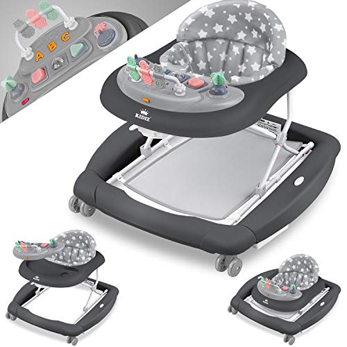 Conjunto de Atividades KIDIZ Babywalker (Idade Mínima Recomendada: 6 Meses) KIDIZ - Móveis para bebês e crianças pequenas - volante, melodias, ajuste de altura, proteção