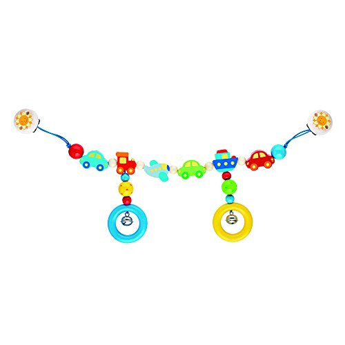 Brinquedo Suspensos Goki Pram chain vehicles with clips Goki - Brinquedos de atividade para bebês - cadeira suspensa, veículos, corda, carrinho