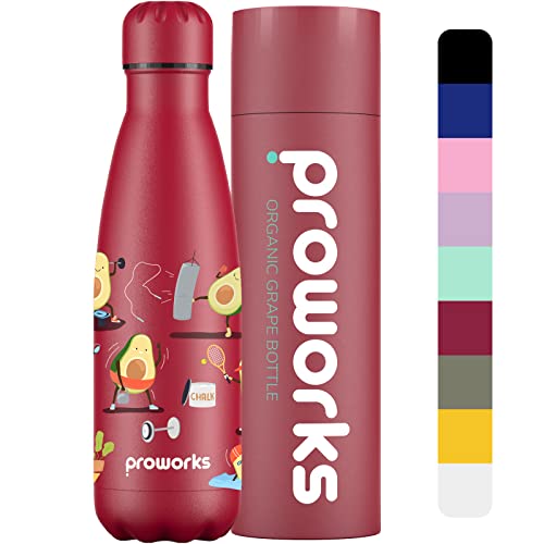 Garrafa Térmica PROWORKS 100% aço inoxidável (500 ml) Proworks - Utensílios de mesa - aço inoxidável, 500 ml