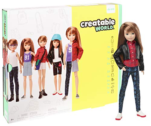 Boneca MATTEL Creatable World (Idade Mínima: 4 anos) Creatable World - Bonecas - criativa, acessórios, conjugação de roupas, 4 anos