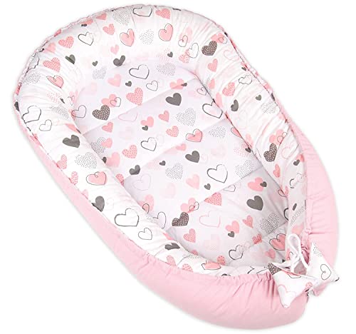 Berço Cozinha BÉABA 2 Peças Corações Rosa Pimko - Móveis para bebês e crianças pequenas - berço, cozinha, beaba, corações rosa