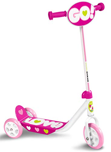 Escada SKIDS CONTROL Kinderspielplatz Love Pink STAMP - Patinetes elétricos - escada, 3 rodas, rosa, branco, pvc