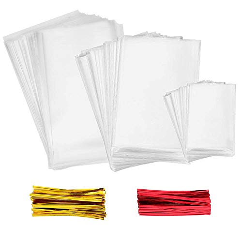 Sacos de Embalar Transparentes para Presentes (300 Unidades) INTVN - Sacolas de presente - transparentes, presentes, 300 unidades
