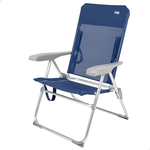 Cadeira de Praia AKTIVE Slim (Azul - 65x60x75 cm) AKTIVE - Móveis de exterior - azul, 65x60x75 cm, praia