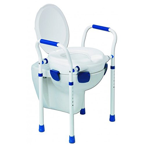 Suporte para WC CLIPPER (Branco - Aço - 46x47.5x18 cm) HERDEGEN - Cuidados de saúde - branco, aço, 46x47.5x18 cm